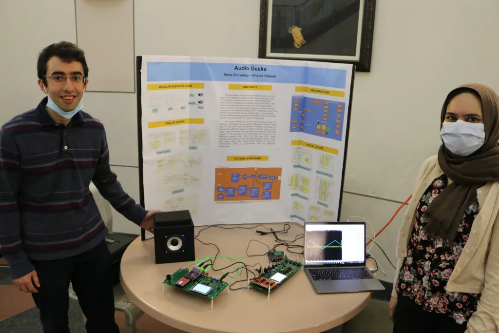 Two students and their projects