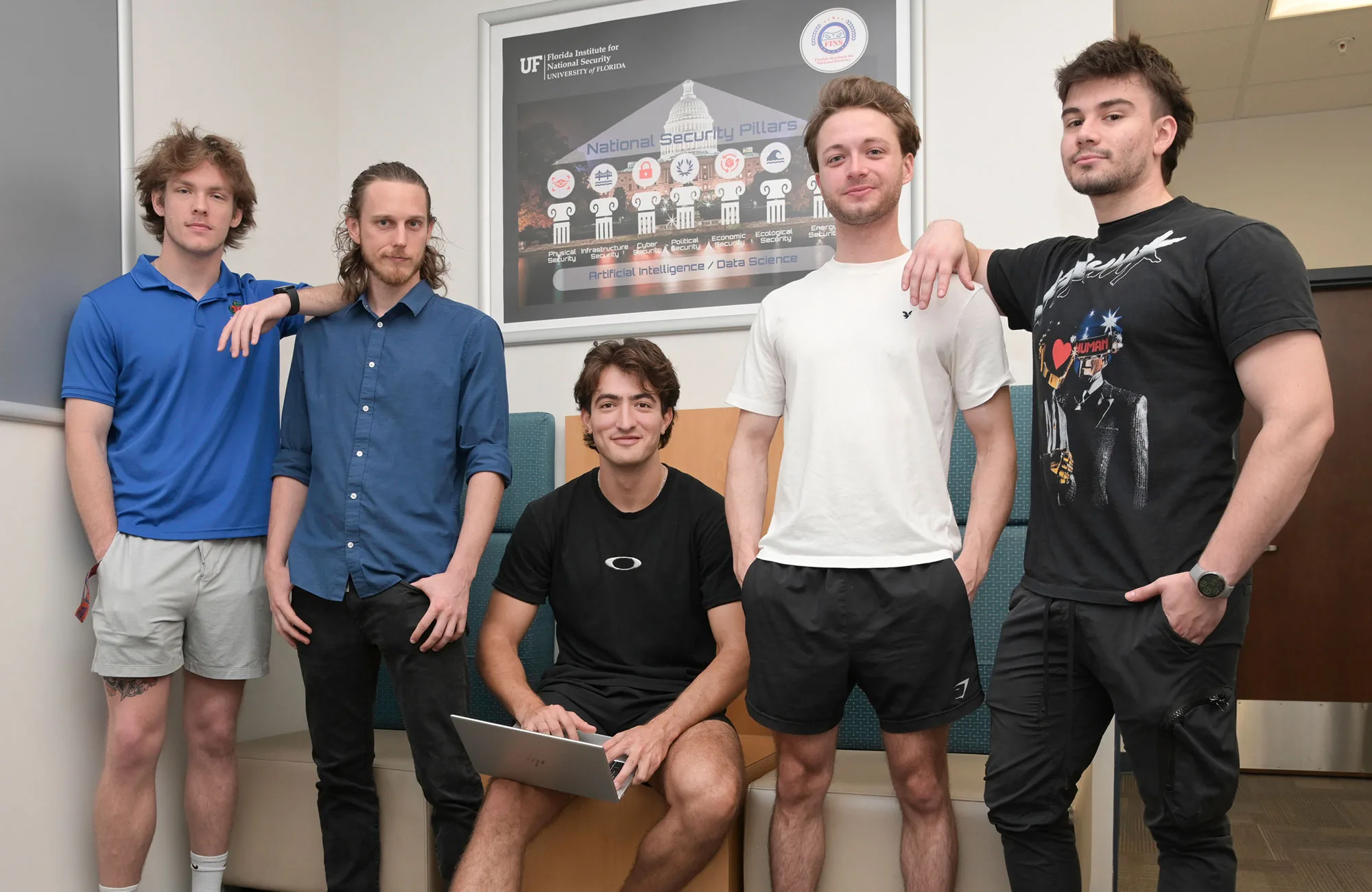 Meet the hackers, from left to right: James Woelke, Stephen Wormald, Kristian O’Connor, Matheus Kunzler Maldaner and Raul Valle.