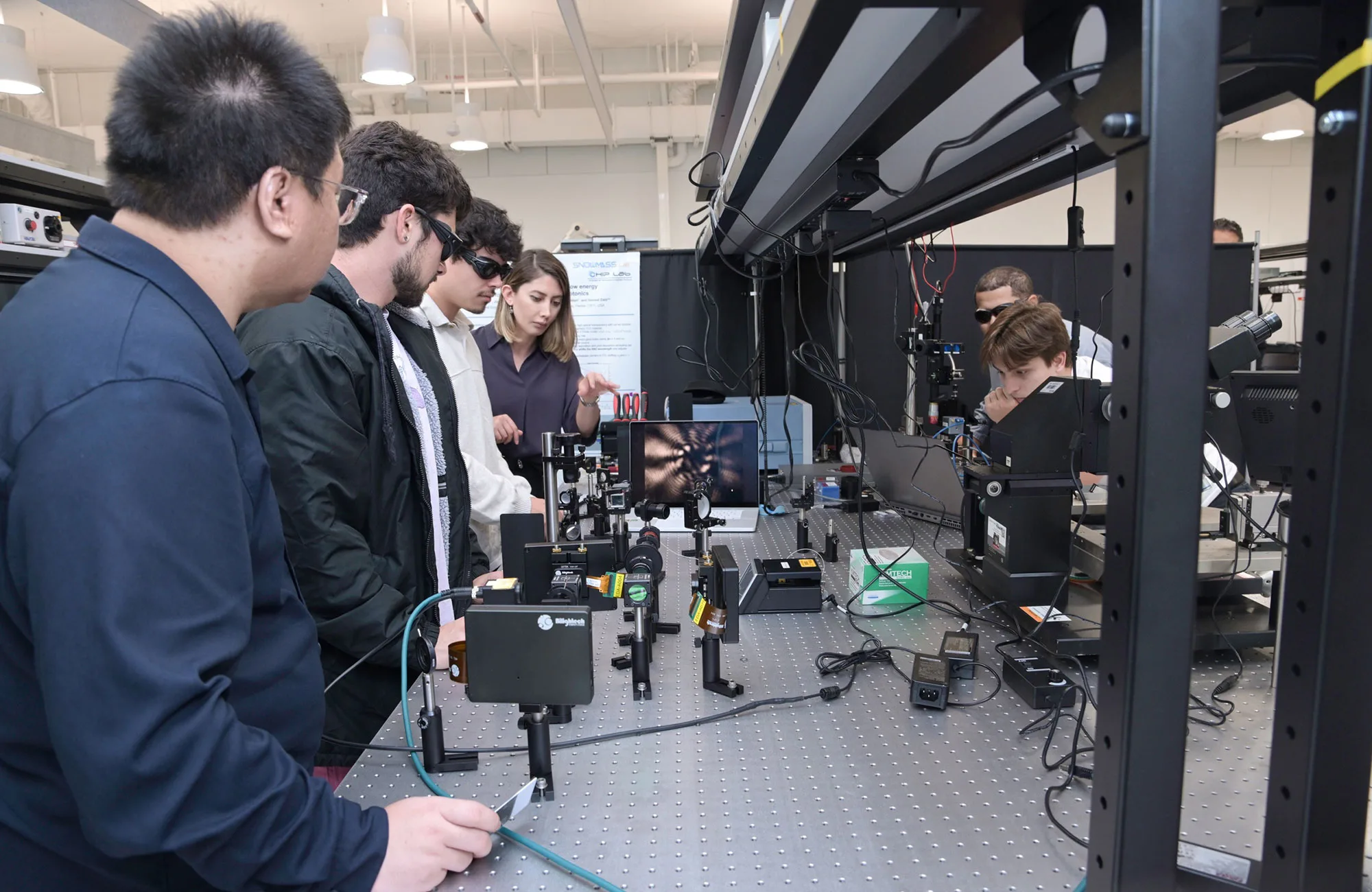 UF students work in Elham Heidari’s lab.